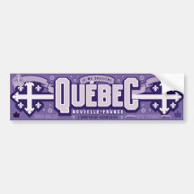 Québec. La Nouvelle-France Autocollants Pour Voiture