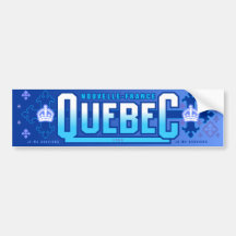 Québec. La Nouvelle-France Autocollant Pour Voiture