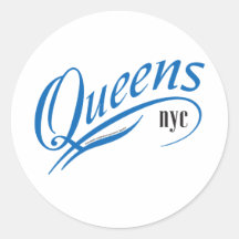 Queens, cartes de New York Autocollants