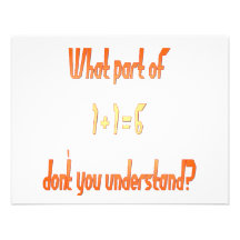 Quelle partie de 1+1=6 transparent invitations