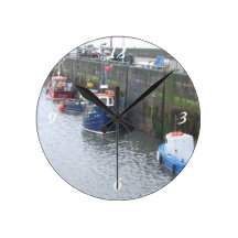 Quelque part en Ecosse : Bateaux ! Pendules Murales