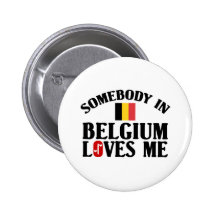 Quelqu'un en Belgique m'aime Pin's Avec Agrafe