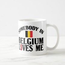 Quelqu'un en Belgique m'aime Tasse