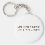 Qui indique le chocolat n'est pas un Foodgroup Porte-clefs