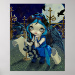 Quoth de Raven la fée gothique d'IMPRESSION d'ART  Posters