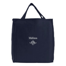 R.P.N. - Personaliseer Naam met Monogram Geborduurde Tassen