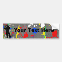 R U Klaar 4 Paintball? Bumpersticker