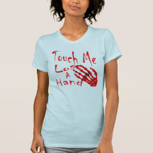 Raak me verliezen de T-shirts van een Hand