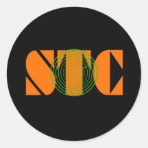 Radar de STC. long Autocollants Ronds