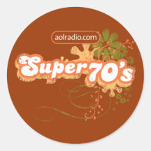 Radio d'AOL - les années 70 superbes Autocollants