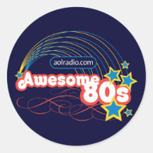 Radio d'AOL - les années 80 impressionnantes Adhésif