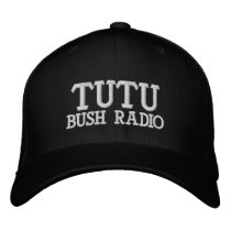 RADIO DE BUSH DE TUTU CHAPEAUX BRODÉS