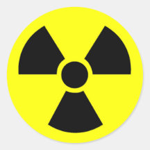 Radioactieve Ronde Stickers