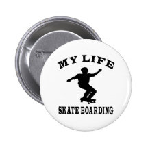 Raie embarquant ma vie badges avec agrafe