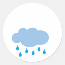 rain adhésif rond