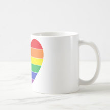 Rainbow Heart Tasse