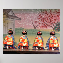 Rangée de geisha poster