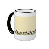 Rangée de tasse de pensées