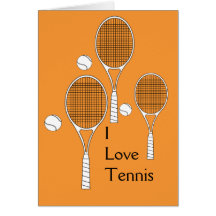 Raquette de tennis et carte de boule