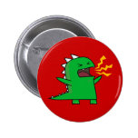 RAWR Dino - personnalisable ! Badge Avec Épingle