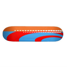 Rayon bleu plateaux de skateboards