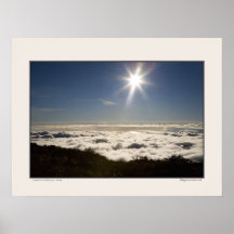 Rayon de soleil - au-dessus des nuages - Maui Poster
