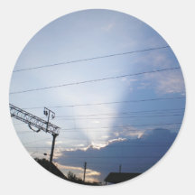 Rayon de Sun Adhésifs Ronds