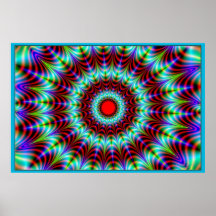 Rayonnement de couleurs posters
