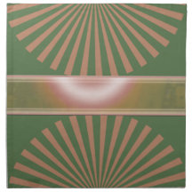 Rayons doucement de vert et de soleil serviette en tissu