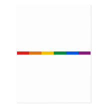 Rayure de gay pride cartes postales
