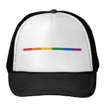 Rayure de gay pride casquette