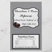Rayure de gris d'olives noires d'emballage de maïs prospectus personnalisés