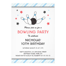 Rayures bleu-clair et fête d'anniversaire de roule invitations personnalisables