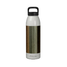 Rayures chaudes vintages motif, tons d'automne de  bouteille d'eau