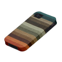 Rayures chaudes vintages motif, tons d'automne de  coques iPhone 4