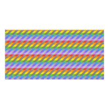 Rayures d'arc-en-ciel avec le gris cartes de vœux avec photo