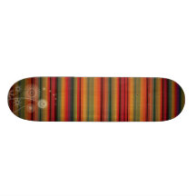 rayures de lever de soleil plateau de skate