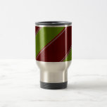 Rayures diagonales rouges vertes modernes tasses