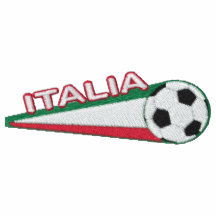 Rayures et boule brodées parItalie de l'Italie