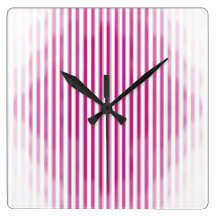 Rayures roses de disparition horloge