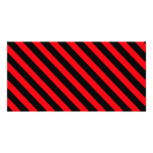 Rayures rouges et noires photocartes personnalisées