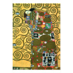 Réalisation (l'étreinte) par Gustav Klimt Carton D'invitation