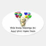 REBONDISSEMENT DU BÉBÉ AVEC 10 BALLONS STICKERS OVALES