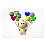 REBONDISSEMENT DU BÉBÉ AVEC 10 BALLONS CARTON D'INVITATION