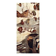 Recensement à Bethlehem, détail par Bruegel D. Ä.  Cartes Doubles