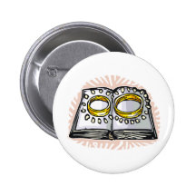 Réception de mariage 50 badge avec épingle