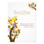 Réception de mariage blanche élégante d'arbres d'a invitations personnalisables