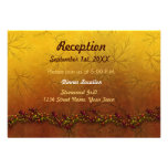 Réception de mariage de automne de feuille d'autom invitation personnalisable
