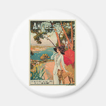 Reclame van de Reis van Antibes Frankrijk de Vinta Koelkast Magneetje