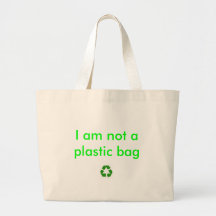 recyclen, ben ik geen plastic zak draagtassen